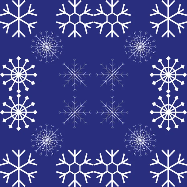 クリスマス雪ベクトル アイコンを設定 — ストックベクタ