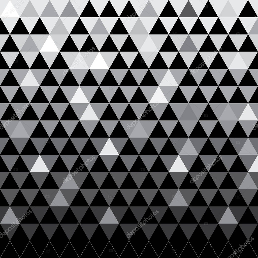 Gray Triangles Creative Illustration Halftone Style Gradient Completely