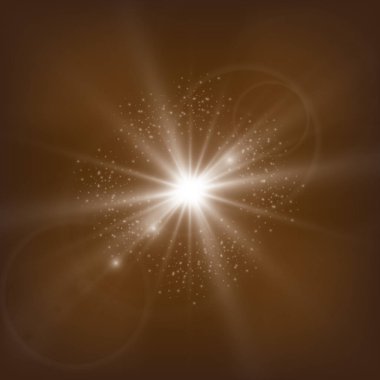 Işığı yanıp söner ve antika fenerler Parlatıcı. altın. ufuk konser ışık gölgeli arka plan üzerinde.