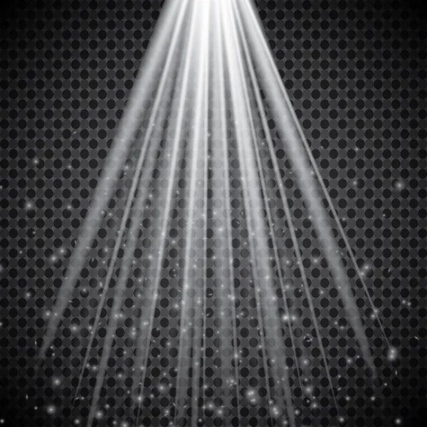 แสงเวท เอฟเฟกต โปร งใส แสงสว างพร อมไฟสปอร ตไลท — ภาพเวกเตอร์สต็อก