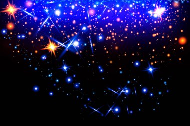 Vektör beyaz parıltı dalgası soyut illüstrasyon. Beyaz yıldız tozu izleri şeffaf arkaplanda izole edilmiş ışıldayan parçacıklar.