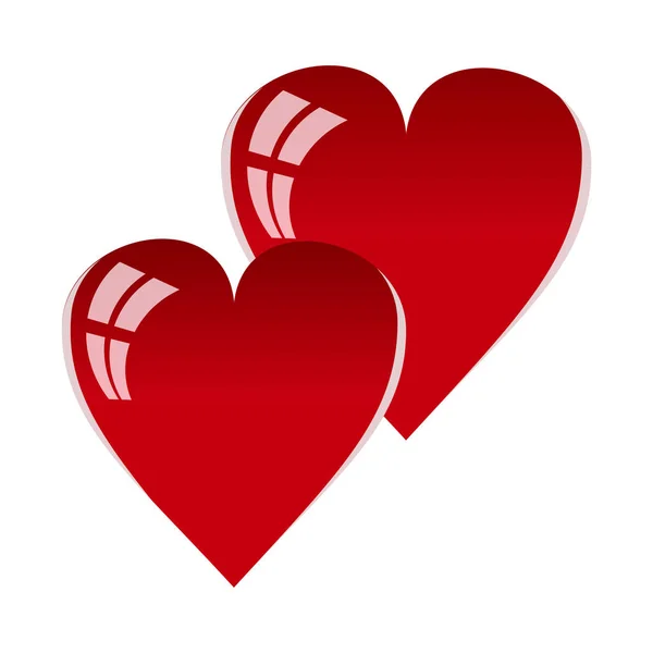 Valentine Day Love Heart Inscription — Stock Vector