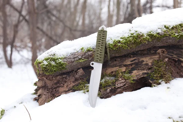 Sharp hunting knife — Stock Photo, Image