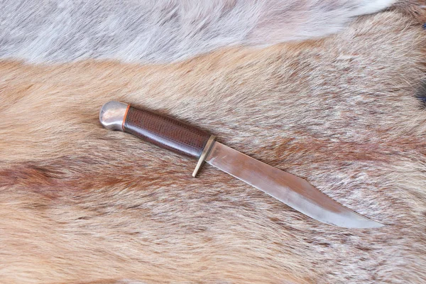 Sharp hunting knife — Stock Photo, Image