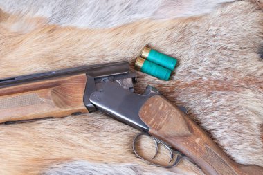 hunting smooth-bore gun clipart