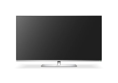Gerçekçi modern plazma Tv ekranında