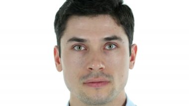 İşadamı şok, yüz yakın çekim