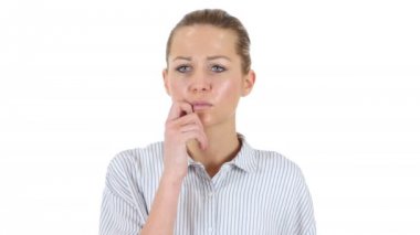 Düşünme işkadını, beyin fırtınası, beyaz arka plan