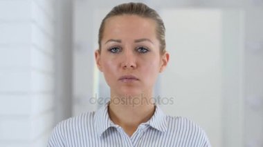 Reddetme, kadın portre Office inkar