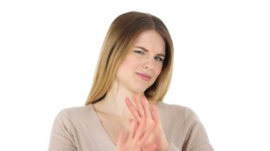 Reddetme, jest, beyaz arka plan inkar