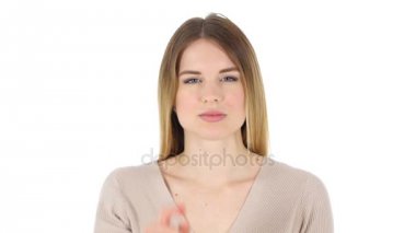 kamera işaret eden kadın