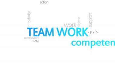 Takım çalışması, hareketli tipografi