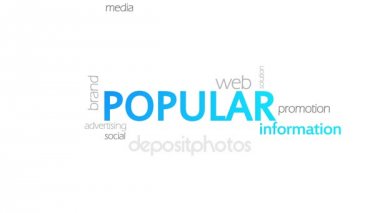 Popüler, hareketli tipografi