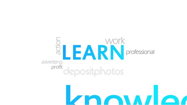 Apprendre, Typographie Animation 