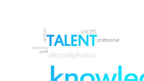Talent, Typographie Animation 