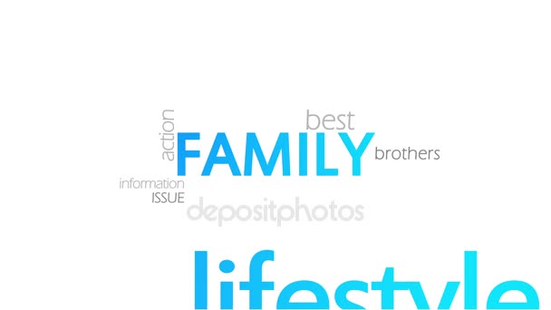 Famille, Typographie Animation 