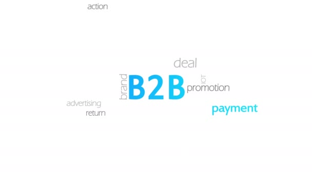B2B Business to Business — Stock video