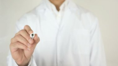Tıbbi topluluk, camın üzerine yazılmış