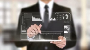 Banka, Hologramın futuristik bir arayüze, sanal gerçeklik artar