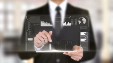 İstatistikler, Hologramın futuristik bir arayüze, sanal gerçeklik artar
