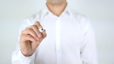 Stratejik ortaklık, adam cam üzerine yazma