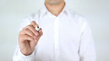 Marka, güç adam cam üzerine yazma