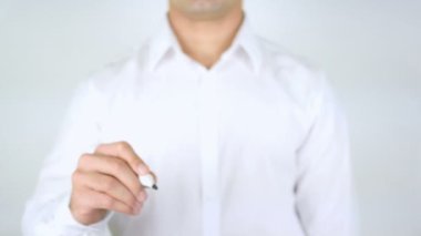 Blog yazısı, adam cam üzerine yazma