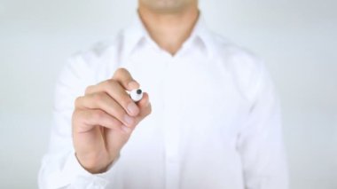 Kurtarma vücut, cam üzerinde yazılı adam