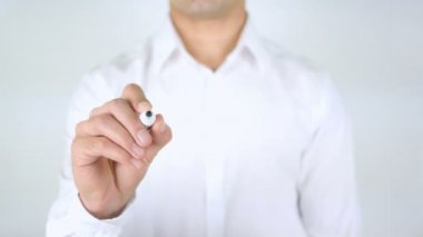 İş hedefleri, adam cam üzerine yazma