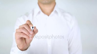 İş Danışma, adam cam üzerine yazma