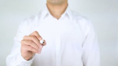 Sığınma politikası, adam cam üzerine yazma