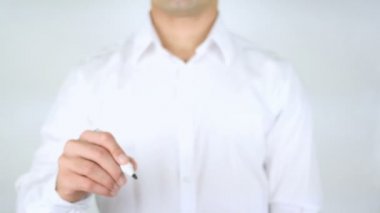 Kullanılabilir, adam cam üzerine yazma