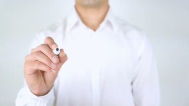 En iyi olmak, cam üzerinde yazılı adam