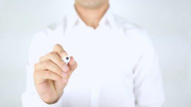 Başarısızlık kabul, cam üzerinde yazılı adam