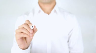 Erişim denetimi, cam üzerinde yazılı adam