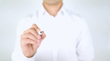 Etkin, adam cam üzerine yazma