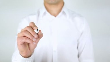 İş kaynakları, adam cam üzerine yazma