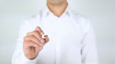 İş Atölyesi, adam cam üzerine yazma