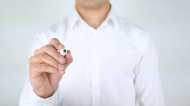 Zihniyet değişikliği, cam üzerinde yazılı adam