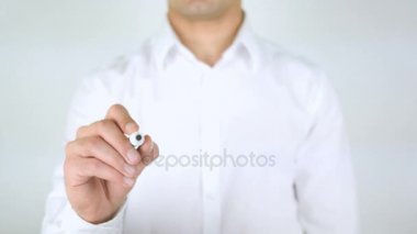 İşbirliği, adam cam üzerine yazma