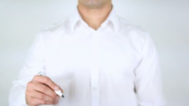 Bağlılık, adam cam üzerine yazma