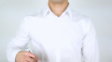 Bilgisayar, adam cam üzerine yazma