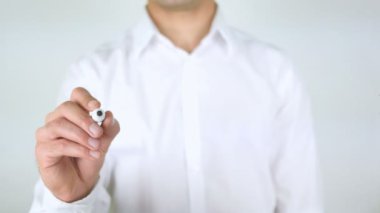 Yüksek sıcaklık, işadamı yazma camına