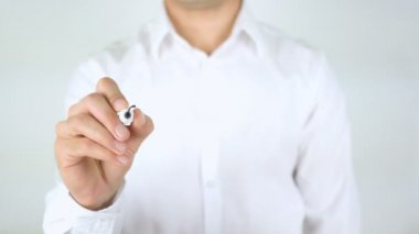 Yazışma adresi, adam cam üzerine yazma