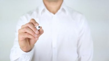 Müşteri memnuniyeti, adam cam üzerine yazma