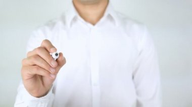 Veri depolama çözümü, adam cam üzerine yazma