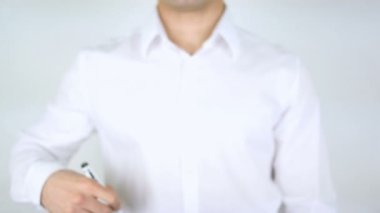 Eğitim tüm için adam cam üzerine yazma