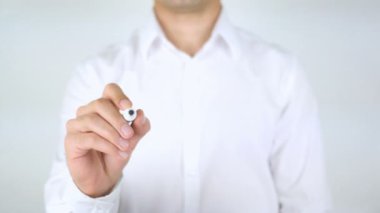 Eğitim araştırma, adam cam üzerine yazma