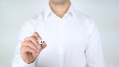 Sesini bulmak, cam üzerinde yazılı adam