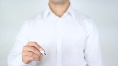 Kendinizi bulmak, cam üzerinde yazılı adam
